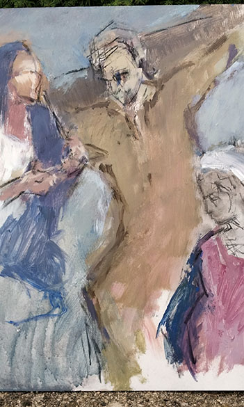 Via Crucis biblico - pintura cristiano moderno