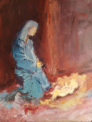 Via Crucis biblico - pintura cristiano moderno
